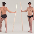 Men's Fitness Sports Body Shows Male Athletes 3d model