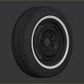 Hyundai Tire Wheel New Tire 3d model