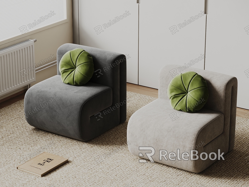 Modern single sofa sofa stool model