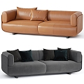 Modern double sofa 3d model