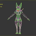Dark Horned Game Movie Character With Sharp Fangs Black Outfit And Clawed Feet