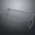 Modern Metal Double Bed Frame With Grid Design And Sturdy Support Structure