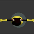 3D Character With Bee Like Features In Yellow Black Outfit Red Hair Antennae Standing Pose
