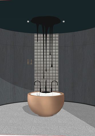 Modern toilet 3d model