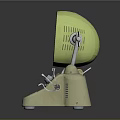Vintage Classic Computer Featuring Green Screen And Typewriter Style Keyboard