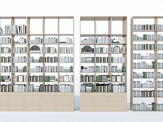 Modern Bookshelf Bookcase Books 3d model