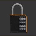 Lock head padlock pin padlock blade padlock magnetic padlock bucket lock pin door lock mortise lock 3d model