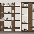 New Chinese Style Storage Rack 3d model