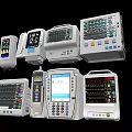 Medical Monitoring Devices Multi Parameter ECG Monitors With Digital Screens And Various Clinical Models