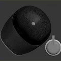 Black Sports Cap With Number 33 And Silver Water Bottle For Daily Use