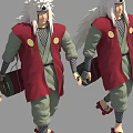 Detailed Game Film Character With Skeleton Structure And Animation Actions