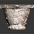 Intricate Metal Sculpture Carving Square Vase With Detailed Hollow Patterns And Ornate Base