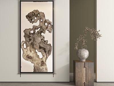 New Chinese abstract decorative painting model