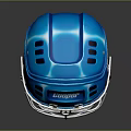 Blue Cooper Kids Helmet With Cartoon Face Design And Safety Cage Grill