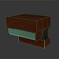 Elegant Modern Wooden Bedside Table With Drawer And Red Finish Design