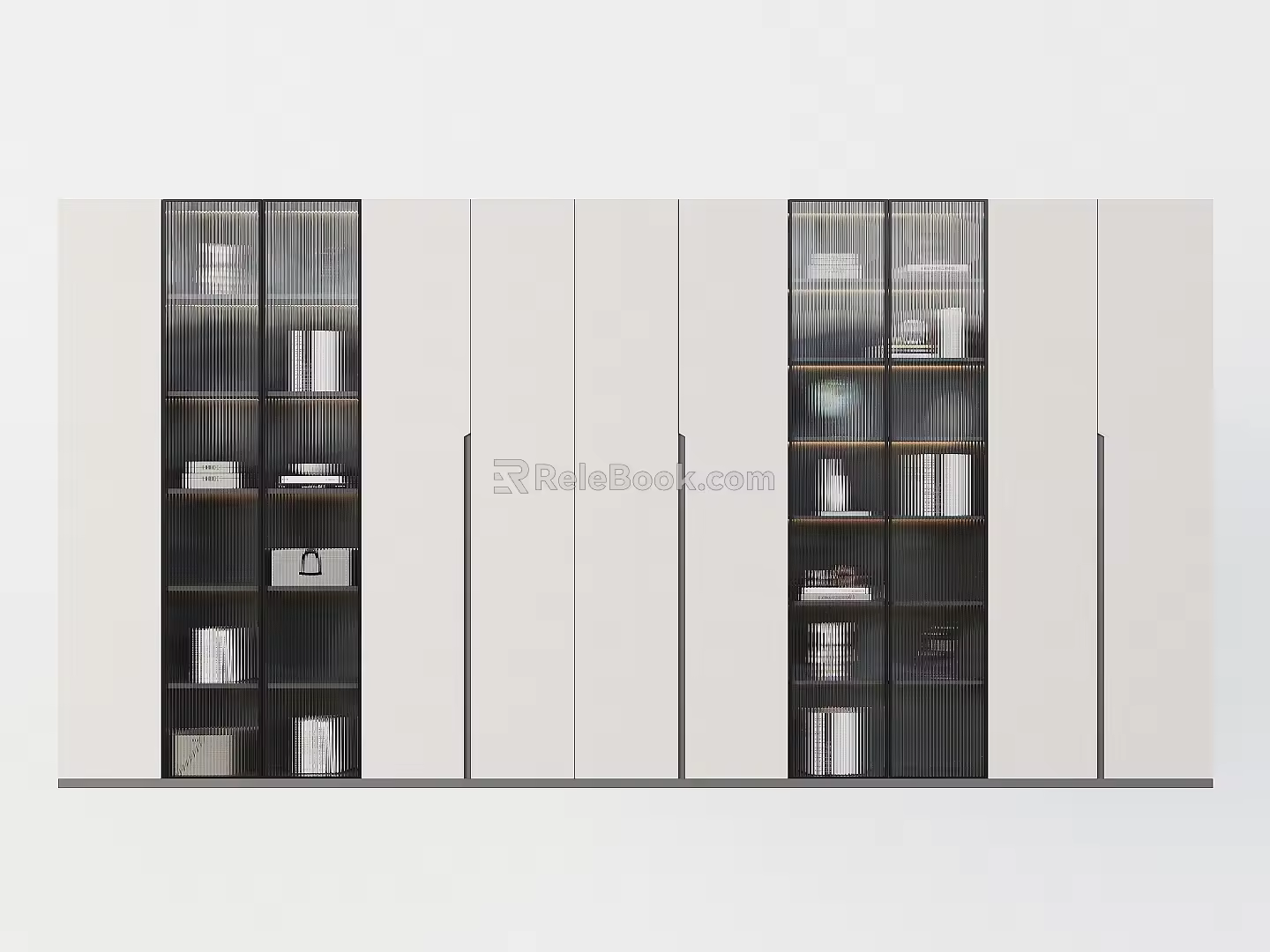 Study Bookcase Wardrobe Display Cabinet Locker Sideboard Decorative Cabinet Book Decorative Ornaments 3d model
