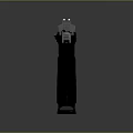 Modern Semi Automatic Pistol With Black Textured Grip And Silver Metallic Slide
