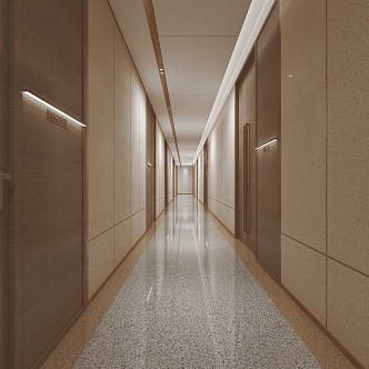 Modern aisle 3d model