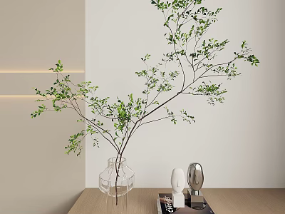 vase plant green plant interior decoration interior decoration 3d model