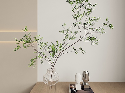 vase plant green plant interior decoration interior decoration 3d model
