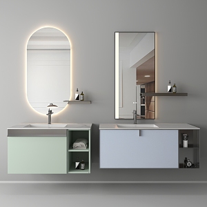 Bathroom Cabinet Bathroom Cabinet Washstand 3d model