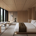 Hotel Rooms Japanese Rooms 3d model