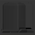 Outdoor Gray Trash Bins With Dual Compartment For Waste Management