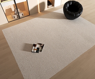 modern square carpet 3d model