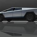 Hyundai Car Tesla Pickup Car 3d model