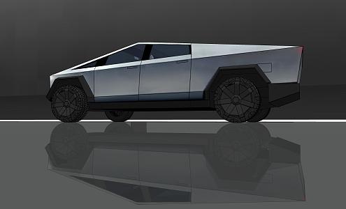 Hyundai Car Tesla Pickup Car 3d model