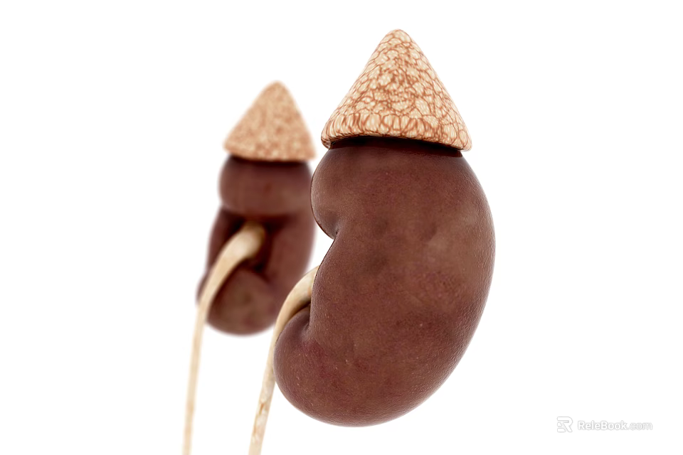 Detailed Anatomical Kidney Models Medical Device For Medical Teaching And Demonstration 3d model 