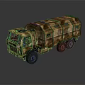 Camouflage Painted Military Cargo Vehicle With Multi Wheel Structure For Transport