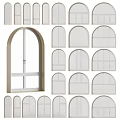 Casement Windows Collection Featuring Various Arch And Rectangular Frame Designs