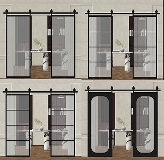 Barn door 3d model