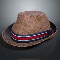 Men's Hat Winter Brim Hat Baseball Hat 3d model