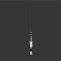 Red Tactical Sword With White Black Handle Detailed 3D Model Design