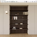 Bookcase Bookshelf 3d model