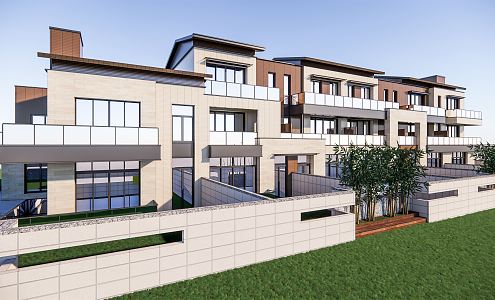 Modern Townhouse 3d model