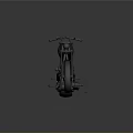 Sleek Custom Silver Gray Motorcycle With Long Fork Spoke Wheels And Metallic Finish