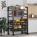 Kitchen Storage Rack 3d model