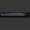 Classic Pistol With Black Metal Body And Brown Wooden Grip Design