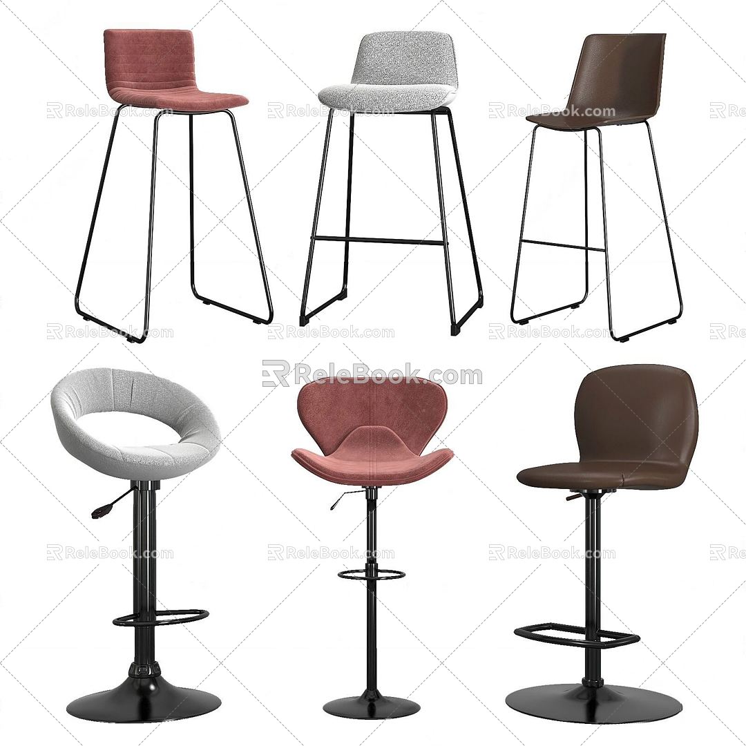 Modern Bar Chair 3d model