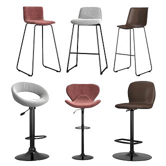 Modern Bar Chair 3d model