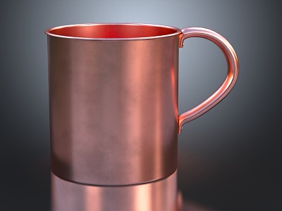 Copper Cup Copper Cup Pure Copper Cup Metal Cup 3d model