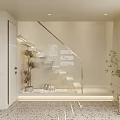 Modern Beauty Hair Salon Interior With Elegant Sofa Gold Accents And Round Window