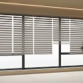 Modern venetian blinds curtain window 3d model