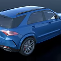 Sporty Blue Mercedes AMG SUV Exterior Design Featuring AMG Grill And Alloy Wheels