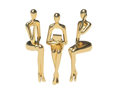 Metal ornaments Humanoid ornaments 3d model