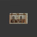Rustic Tavern Interior Design With Stone Walls Arched Windows Wooden Stairs And Wine Racks