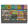 Retail Display Shelves Loaded With Colorful Packaged Products In Retail Store